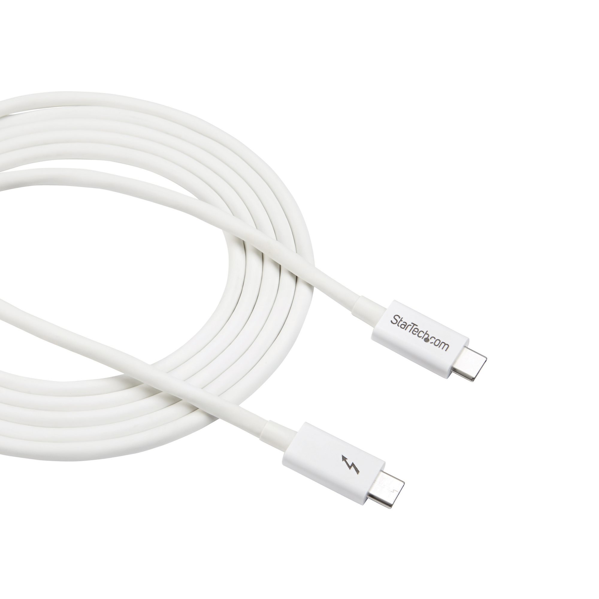 STARTECH.COM Thunderbolt 3 Kabel - 20Gbit/s - 2m - Weiss - 4K 60Hz - Passiv - Thunderbolt Kabel - USB Typ C Lader