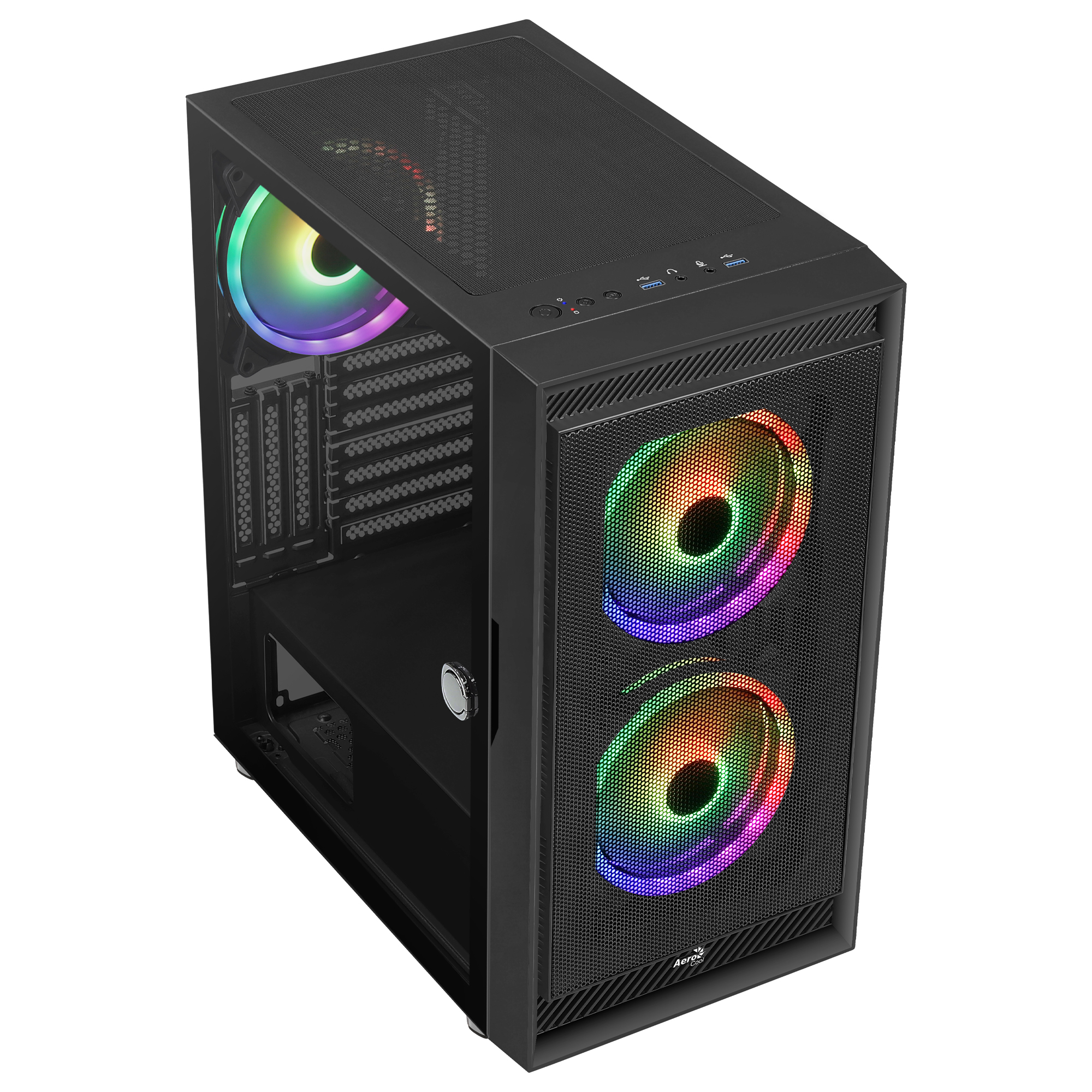 AeroCool Geh Midi Graphite black v3 MicroATX/ATX/MiniITX o.N