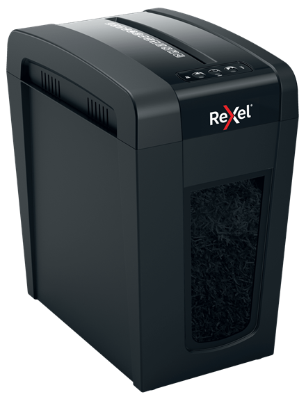 Rexel Secure X10-SL Aktenvernichter mit Partikelschnitt P-4, 4 x 40 mm, bis 10 Blatt, schwarz