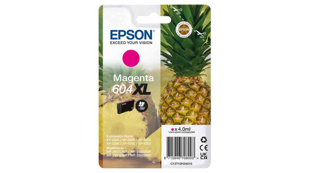 EPSON 604XL/T10H34 (Ananas) magenta Druckerpatrone