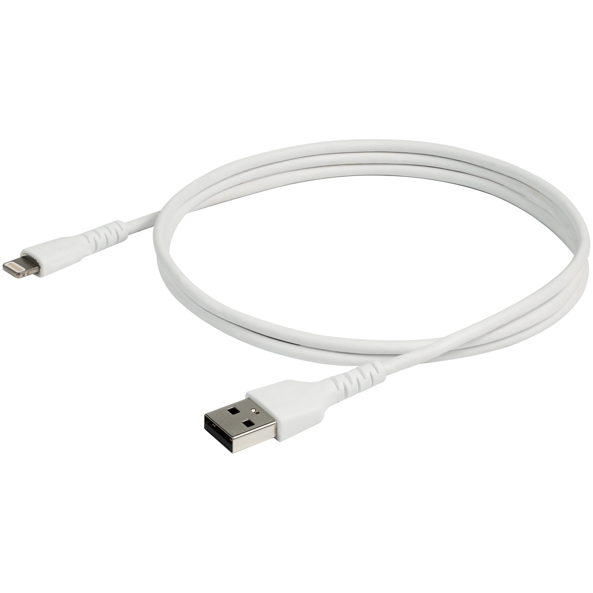 STARTECH.COM USB to Lightning Cable - 3.3 ft / 1m - MFi Certified Lightning Cable - Heavy Duty Lightning Cable - White
