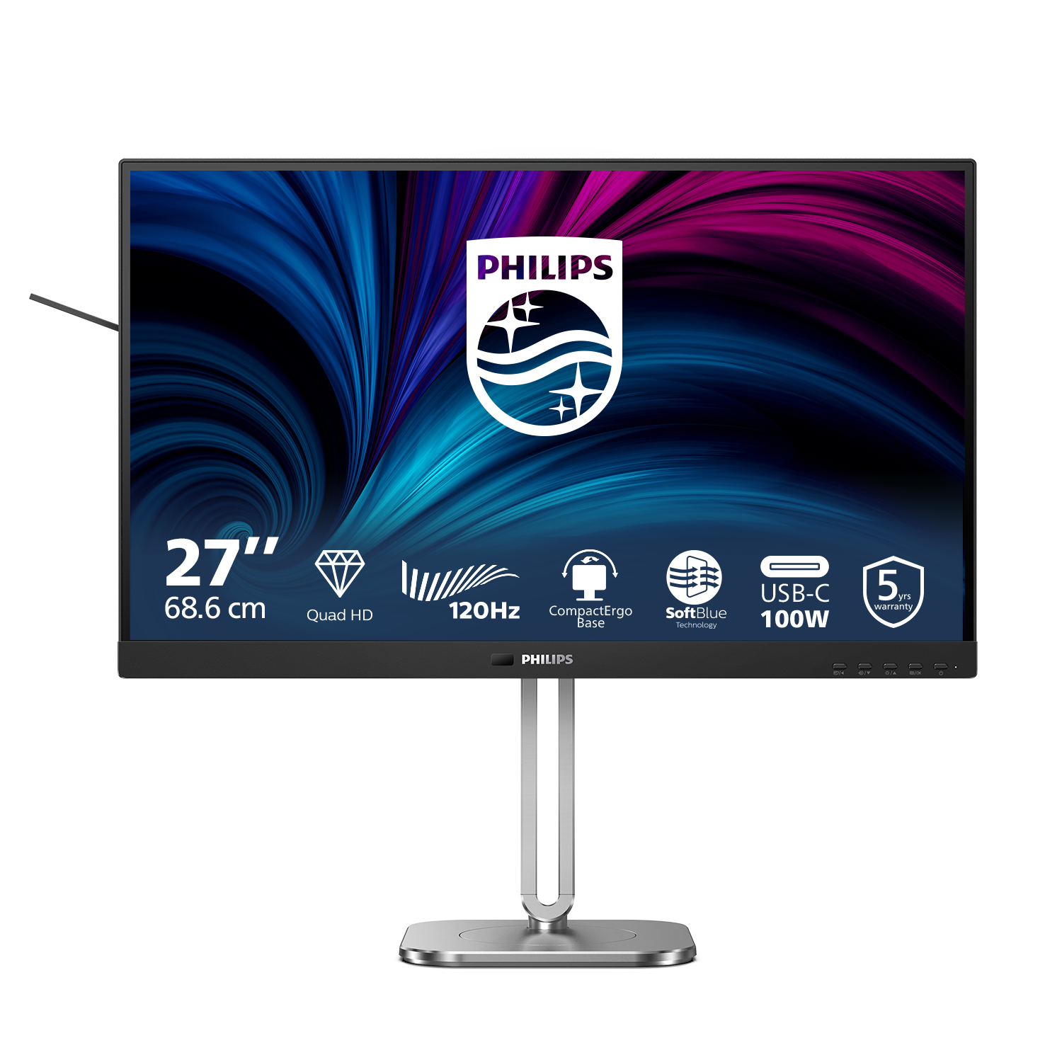 Philips 68,5cm (27,0) 27B2U4601 16:09 HDMI+DP+USB-C black