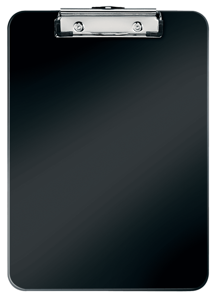 LEITZ Klemmbrett WOW 3971 DIN A4 schwarz Kunststoff, 1 St.