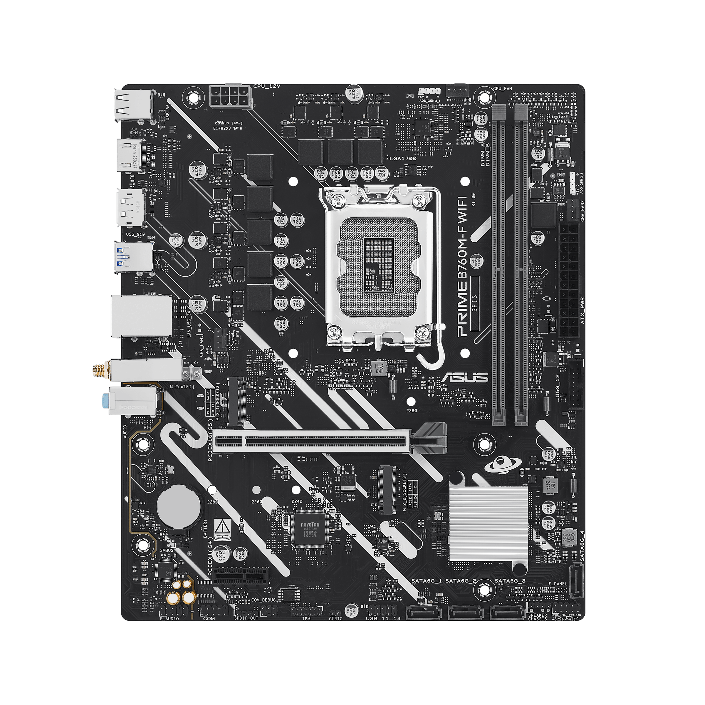 ASUS PRIME B760M-F WIFI LGA 1700 mATX motherboard DDR5 1xHDMI 1xDP 2xM.2 4xSATA