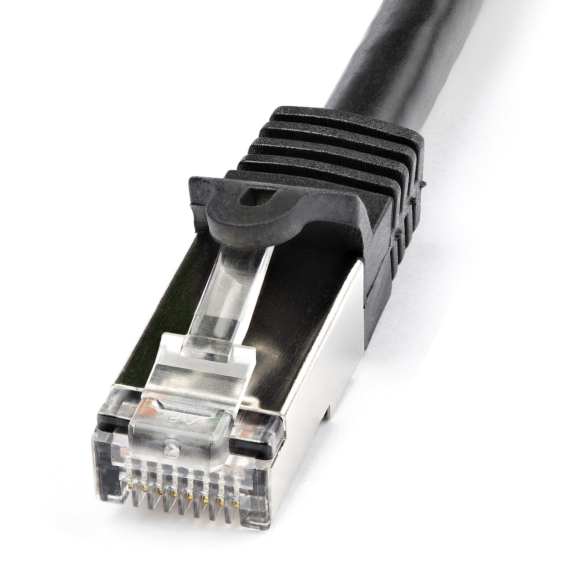 1M BLACK CAT6 SFTP CABLE .