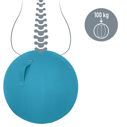 LEITZ Ergo Cosy Sitzball blau 65,0 cm