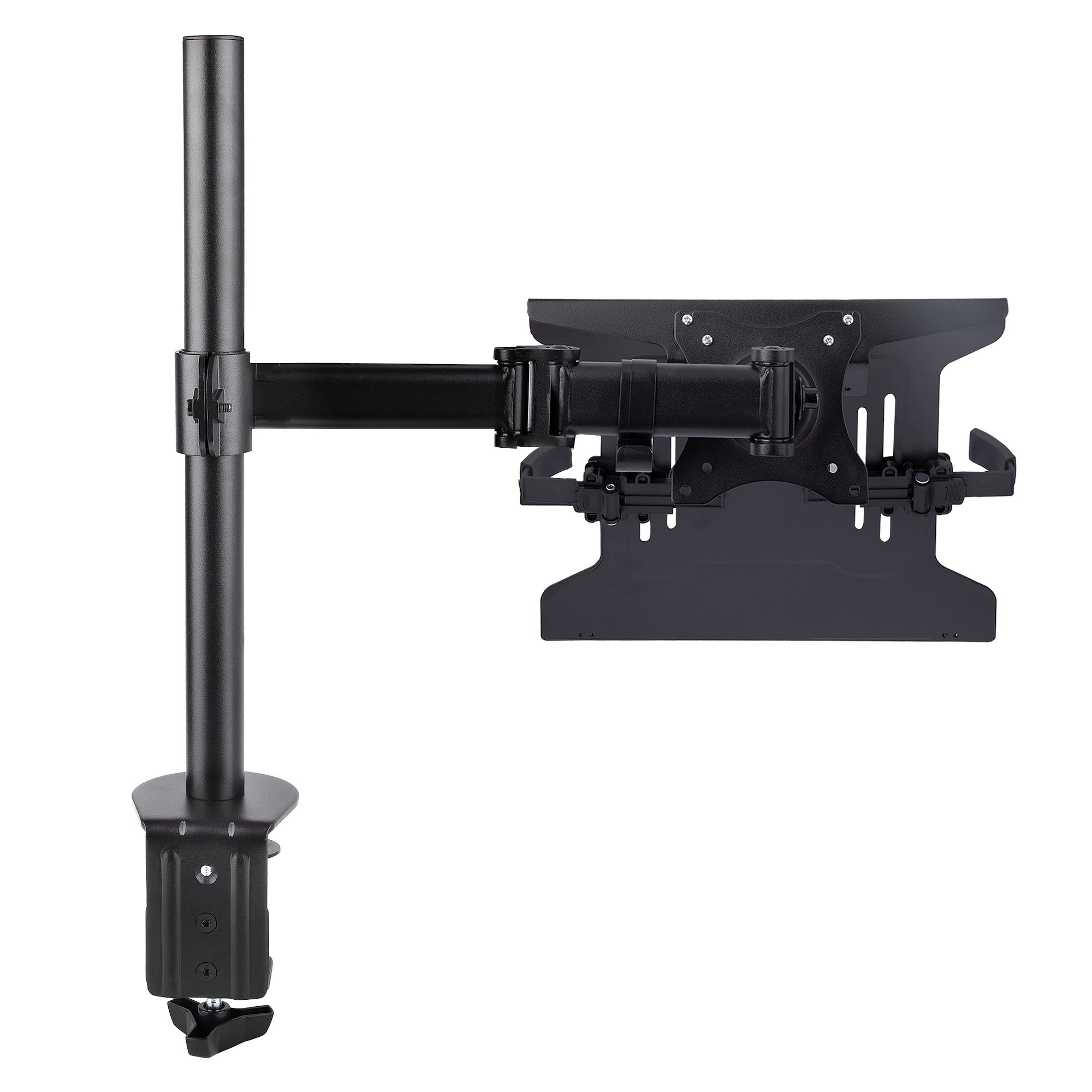 STARTECH.COM Monitor und Laptop halterung - Monitorarm/Notebookarm mit Tischhalterung - Monitore bis 86,36cm 34Zoll 8kg und Laptops