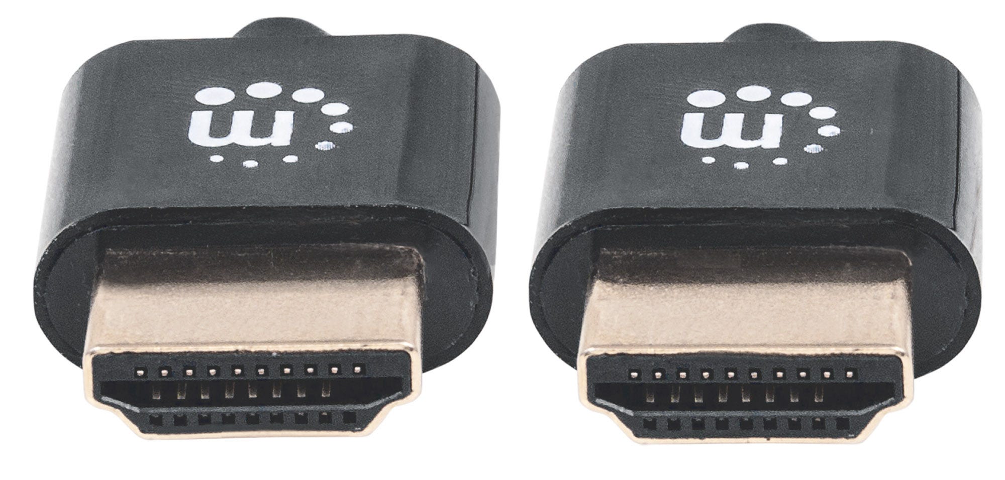 MANHATTAN HDMI-Kabel ultradünn mit Ethernet 0.5m. schwarz