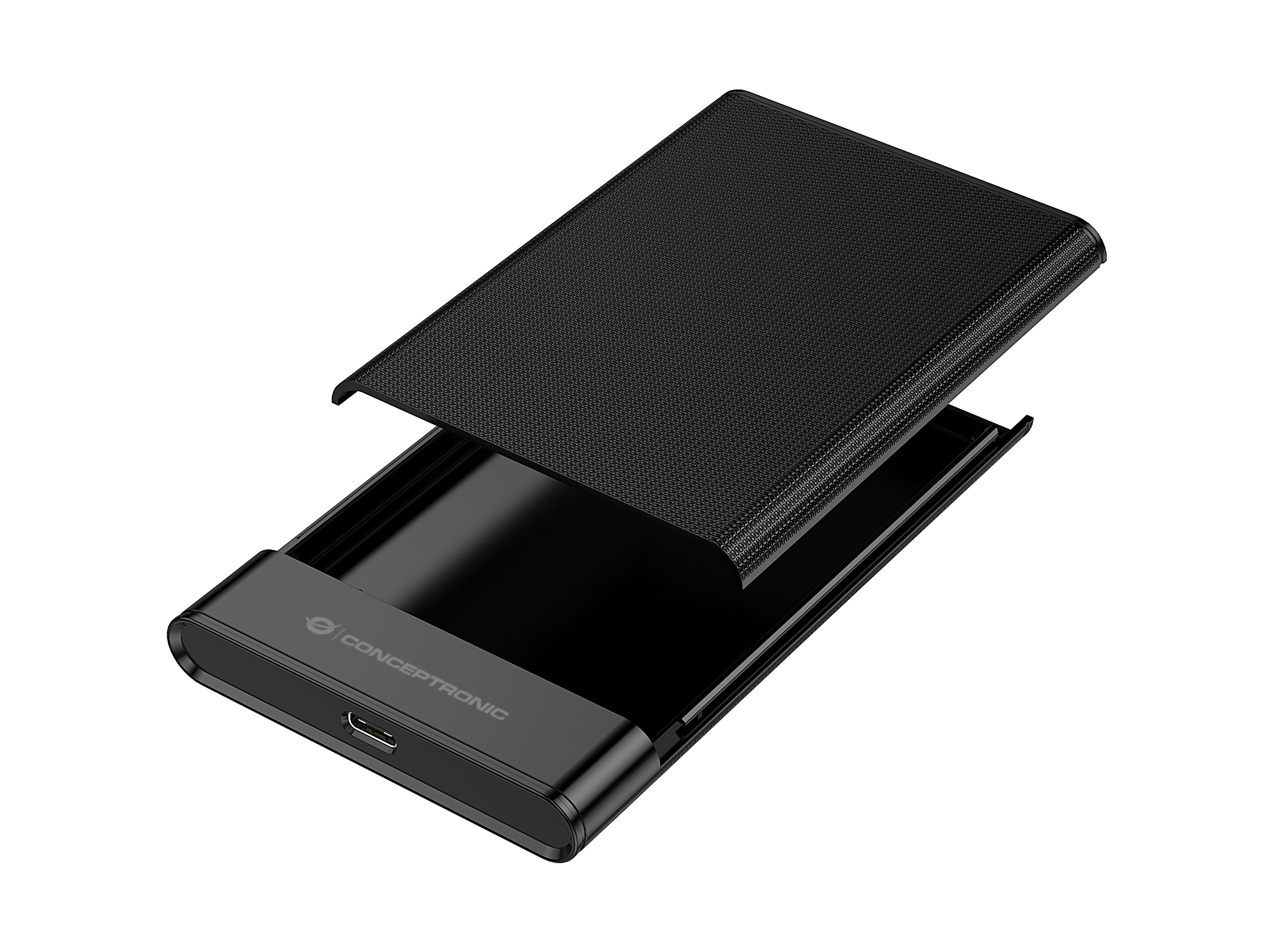 CONCEPTRONIC HDD Gehäuse 2.5SATA HDD/SSD USB-A/C 6Gbs sw