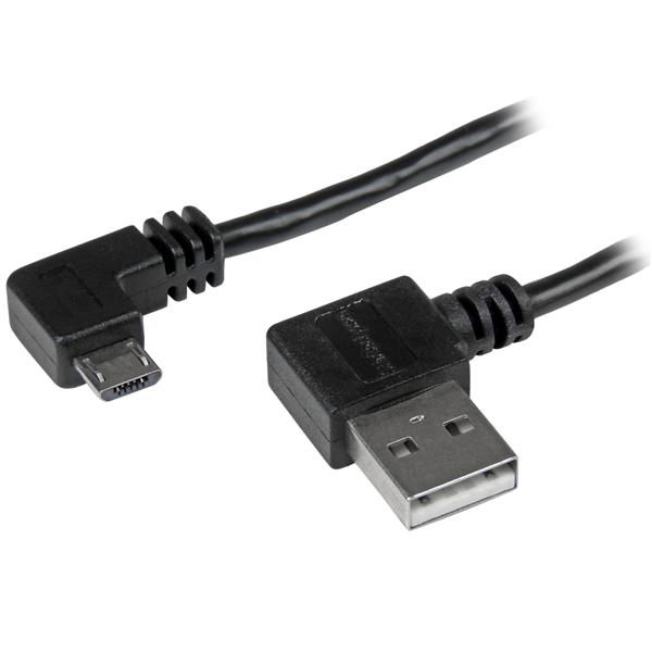 6FT RIGHT ANGLE MICRO-USB CBL M/M WITH RIGHT ANGLE CONNECTORS