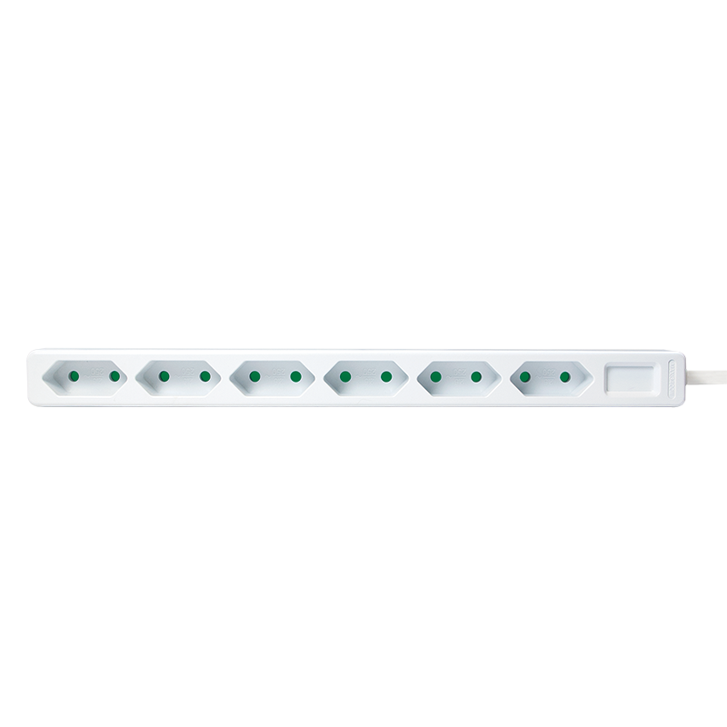 Logilink Steckdosenleiste 6-fach, 1,5m für Eurostecker, weiß