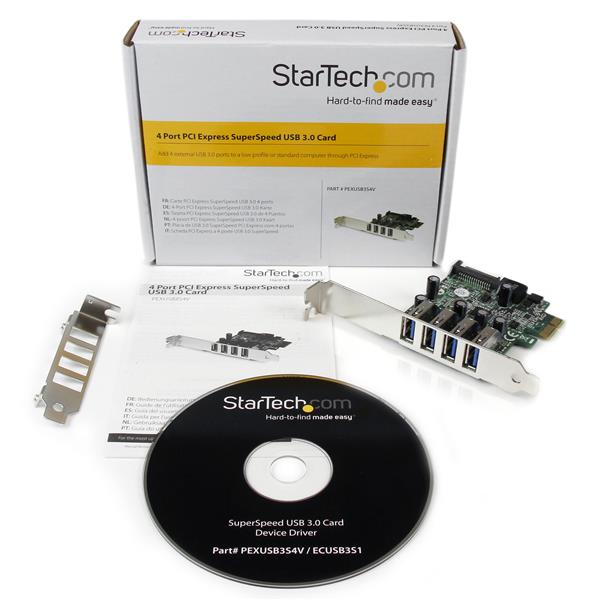 STARTECH.COM PEXUSB3S4V 4 Port PCI Express USB 3.0 Card