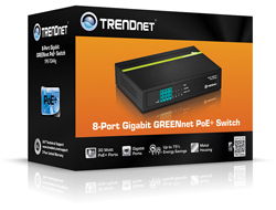 TRENDnet Switch 8 Port Gbit PoE+ 61W Metall
