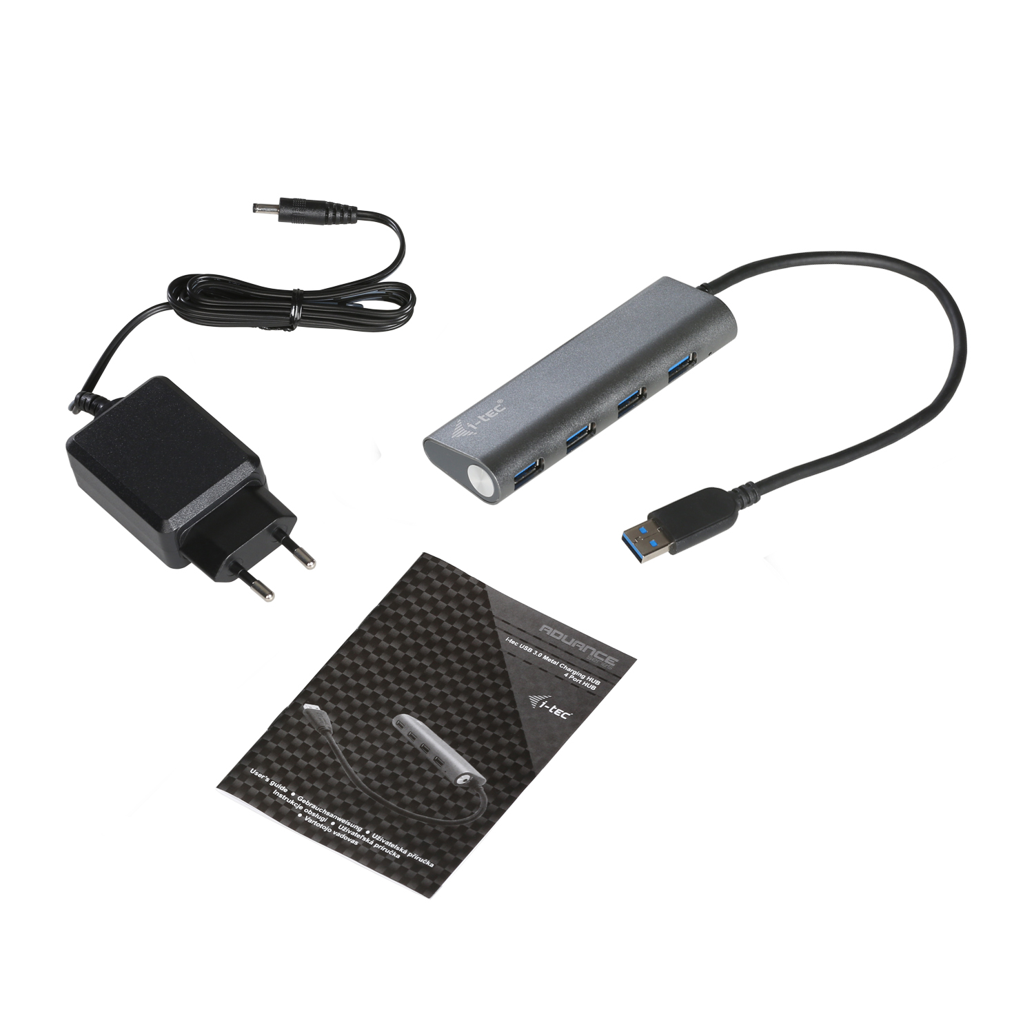 I-TEC USB 3.0 4-PORT HUB ALU. ACTIVE USB 2.0/1.1 COMP. 5GBPS