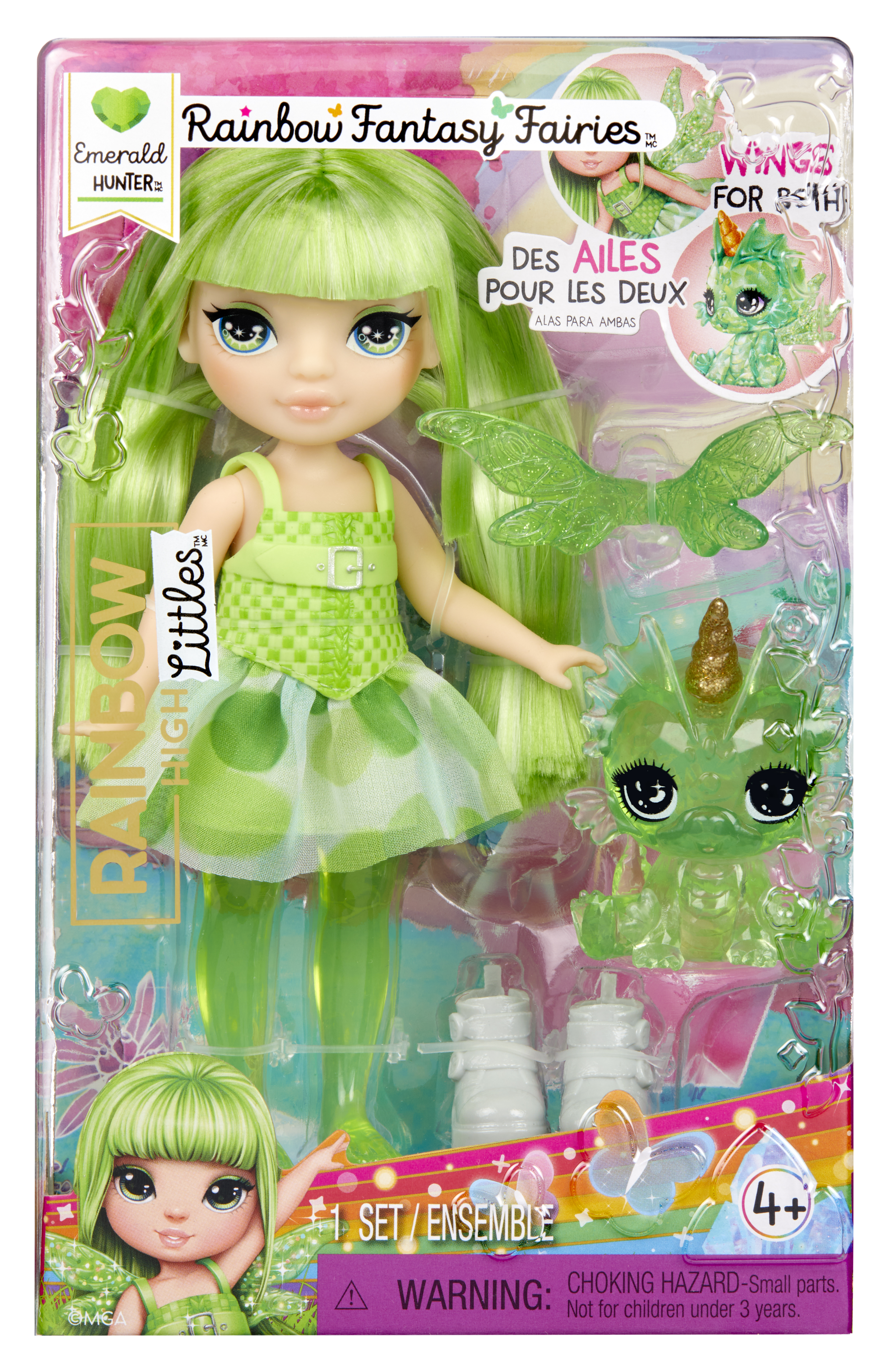 Rainbow High Littles Fantasy Fairies - Emerald, Puppe