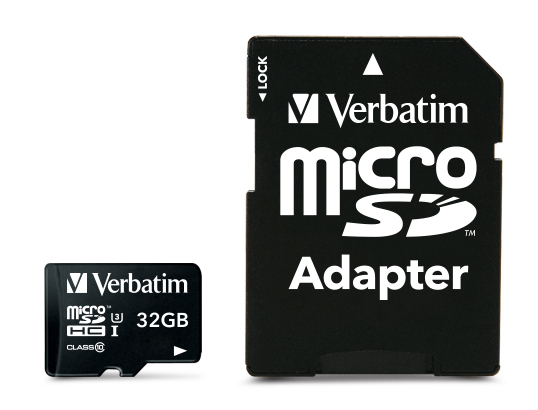 Verbatim Pro 32 GB MicroSDHC Karte Klasse 10