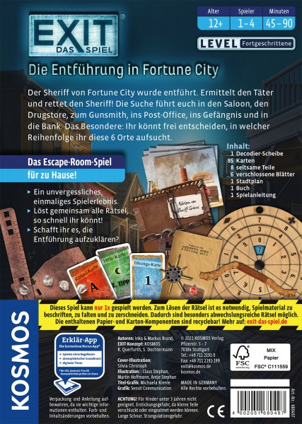 EXIT - Die Entführung in Fortune City, Partyspiel