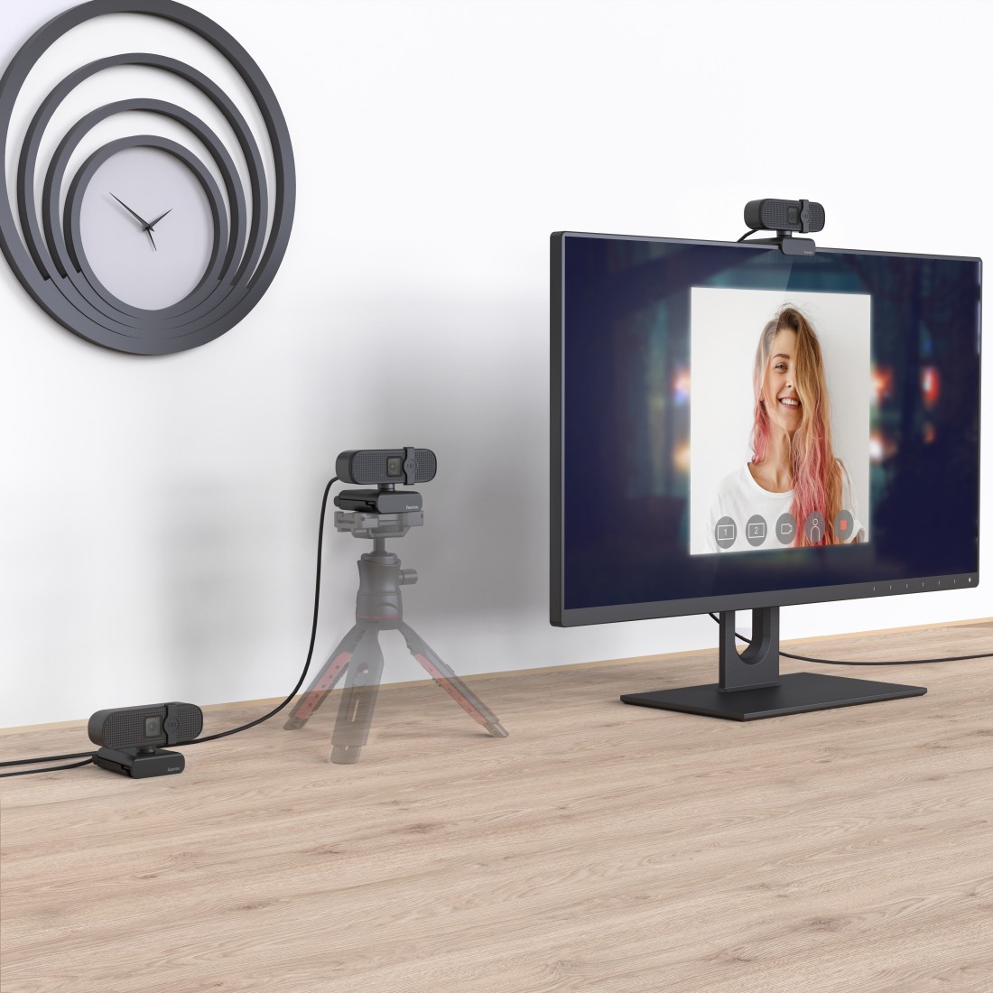 hama C-400 Webcam schwarz