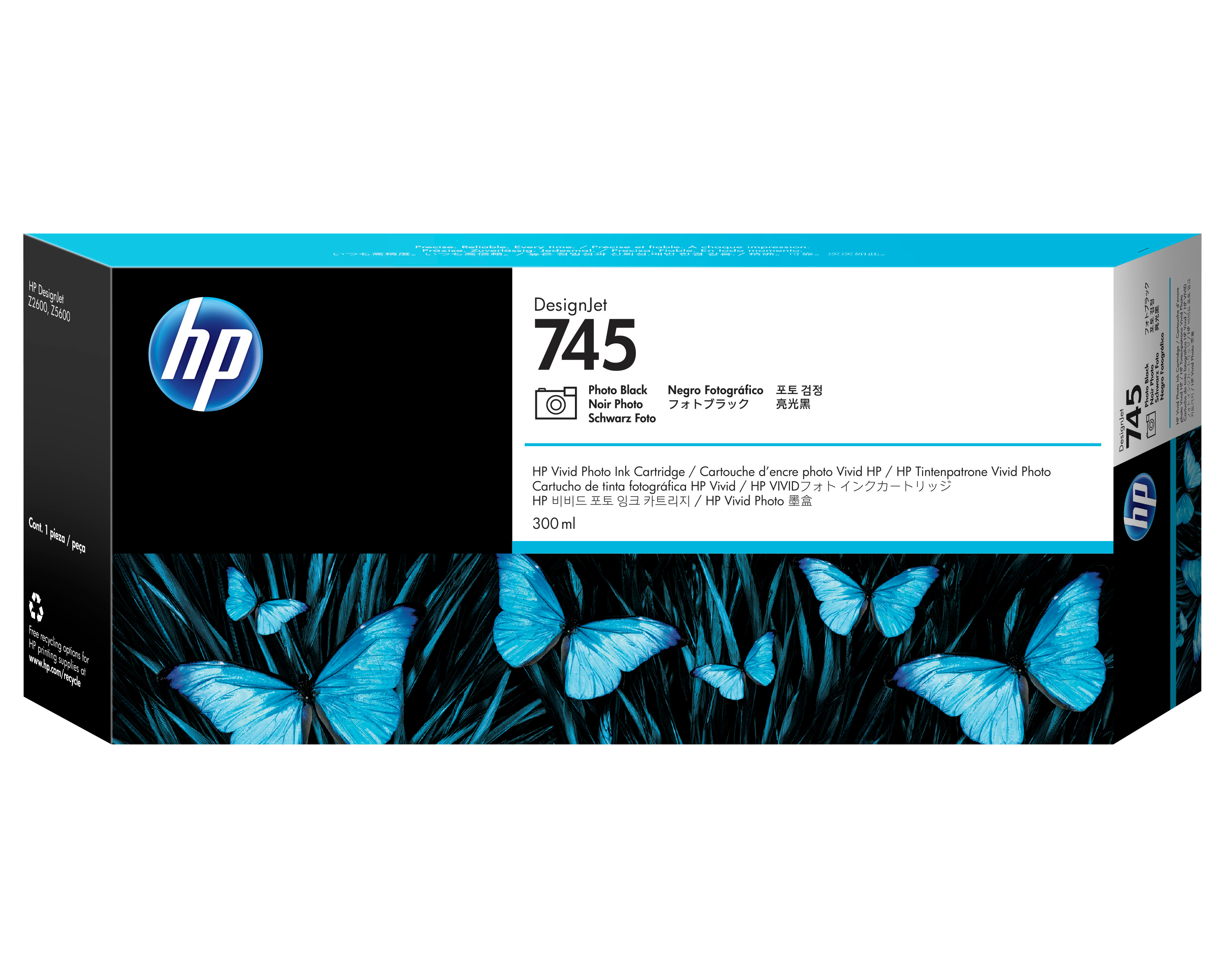 HP 745 Tintenpatrone Fotoschwarz 300 ml