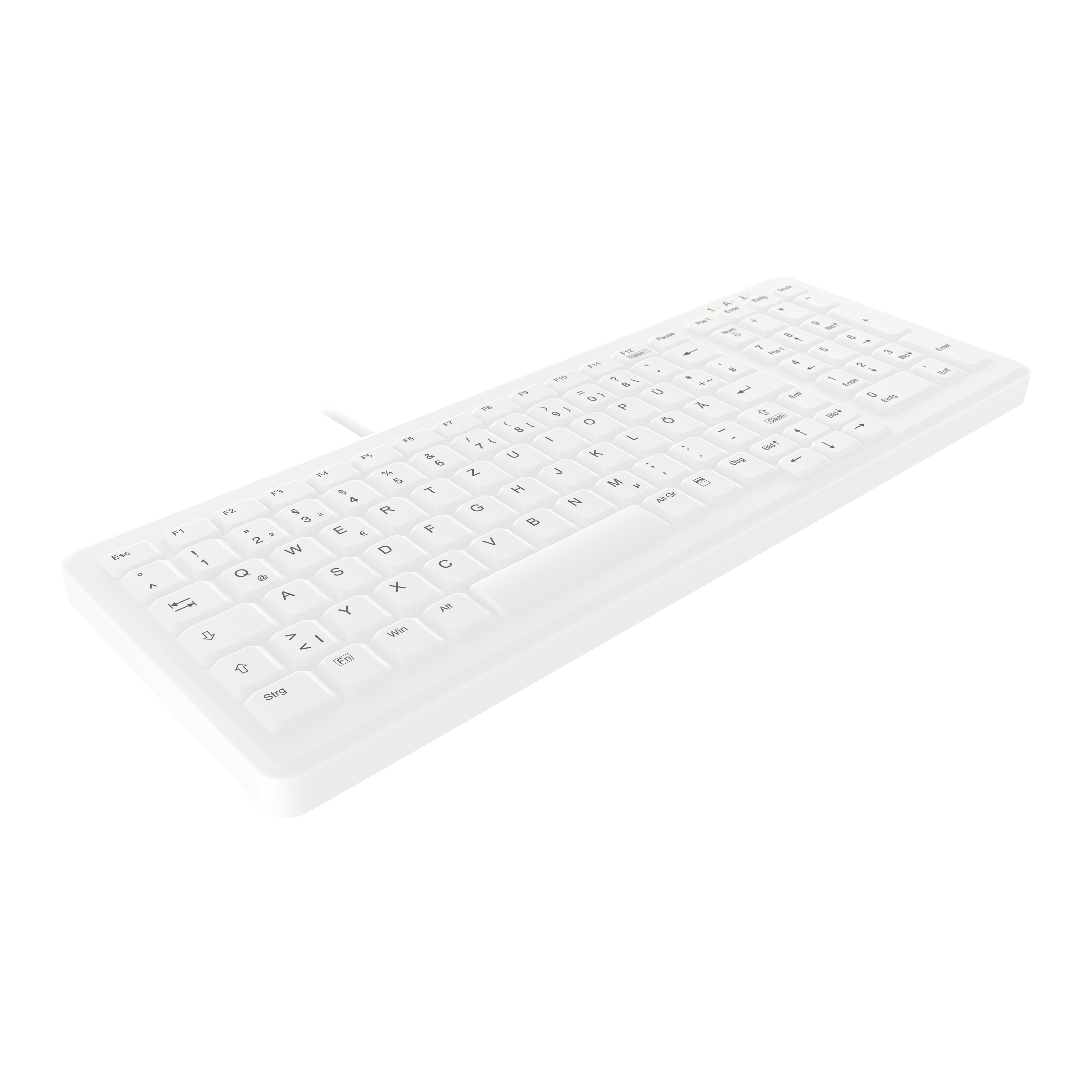 Keyboard Contour Medical ACTIVE KEY AK-C7000 wireless white (DE) (AK-C7000F-UVS-W/GE)
