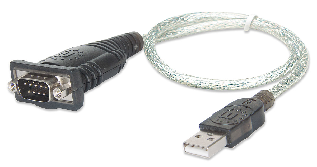 MANHATTAN USB auf Seriell-Konverter zum Anschluss eines seriellen Geräts an einen USB-Port Prolific PL-2303-Chipsatz 0,45 m