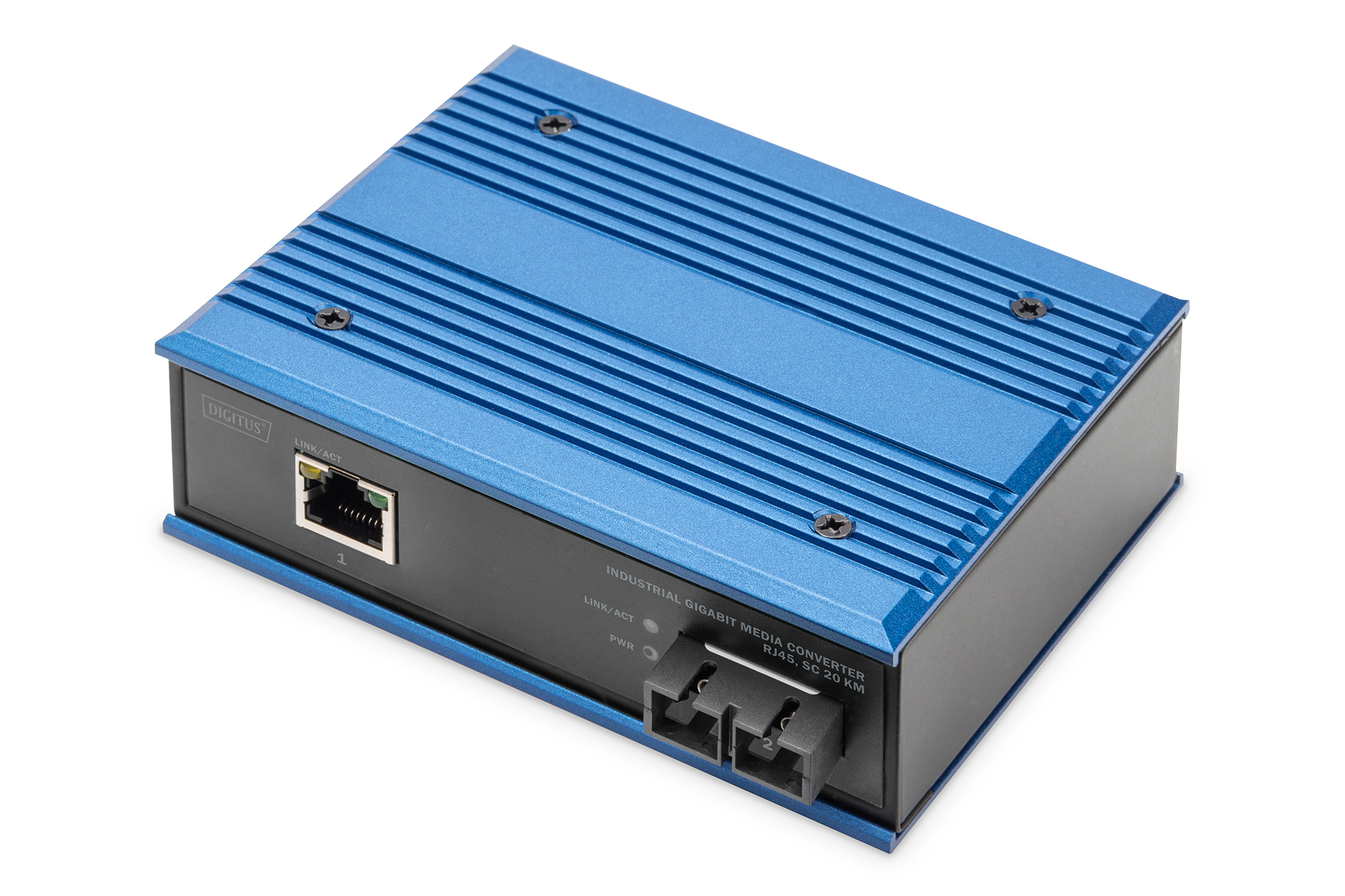 DIGITUS Gigabit Medienkonverter RJ45, SC 20 km