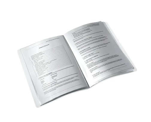 LEITZ WOW Sichtbuch DIN A4, 40 Hüllen gelb-metallic, 1 St.