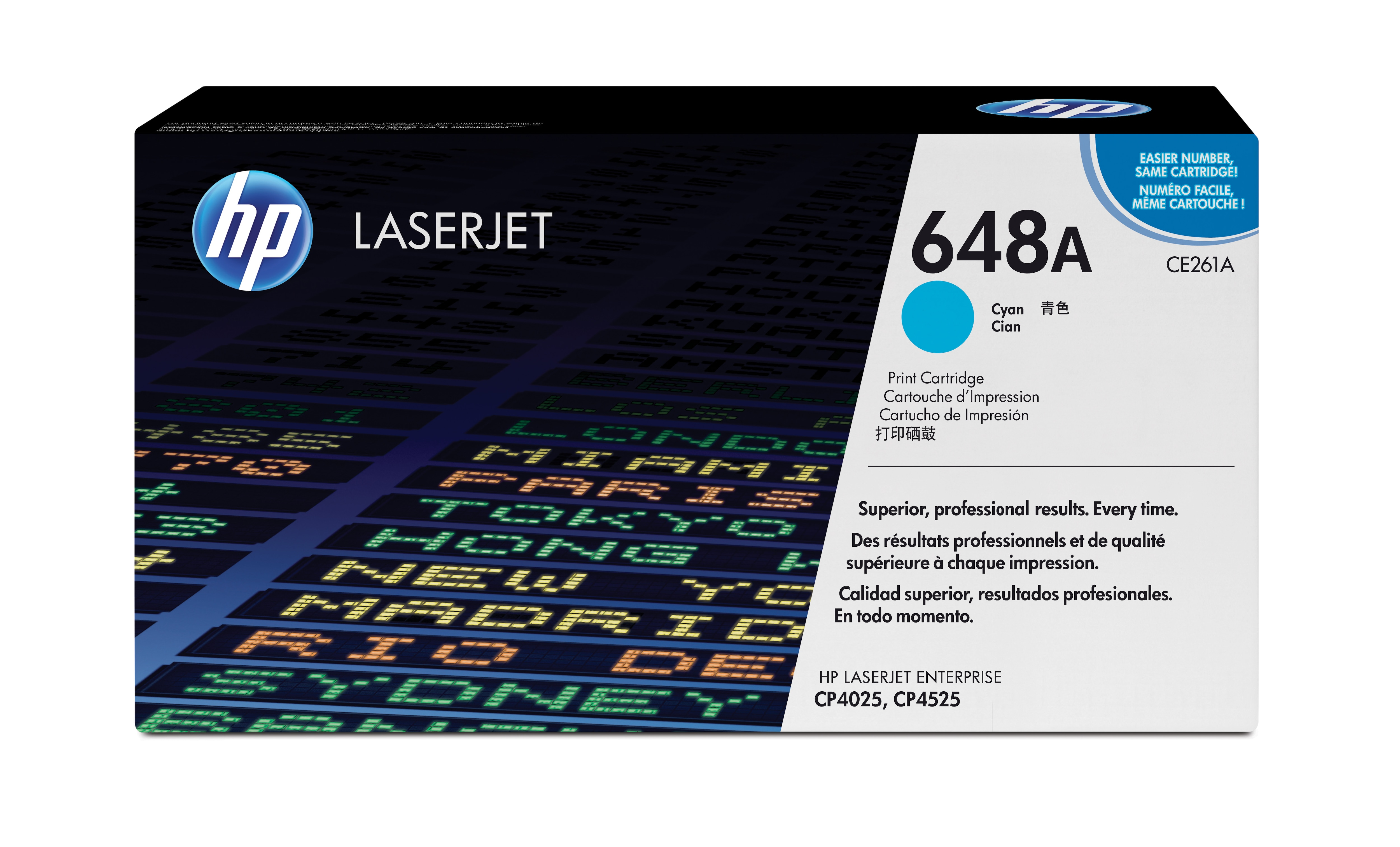 HP 648A Cyan LaserJet Tonerpatrone