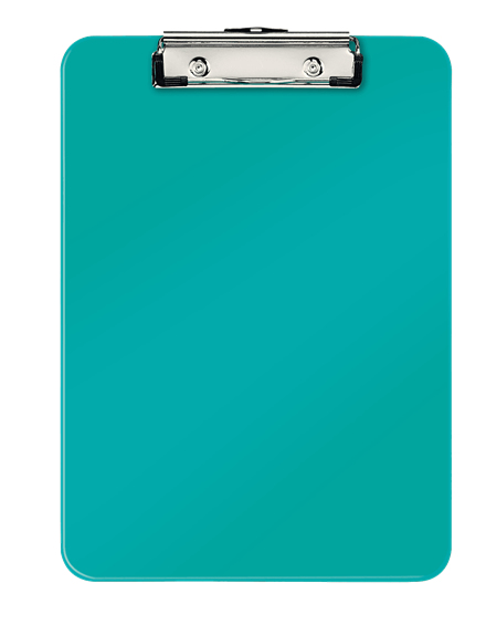 LEITZ Klemmbrett WOW 3971 DIN A4 eisblau Kunststoff, 1 St.