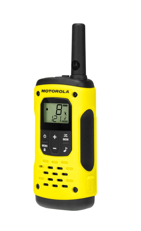 MOT TLKR T92 H2O Twin Pack HFG PMR446 IP67 im Koffer + 2 Funkgeräte + 2 Gürtelclip + 2 NiMh-Akku + Netzladegerät mit 2 USB Steckern