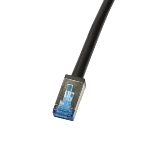 Logilink Outdoor PE Patchkabel CAT.6A S/FTP, schwarz, 1,0m
