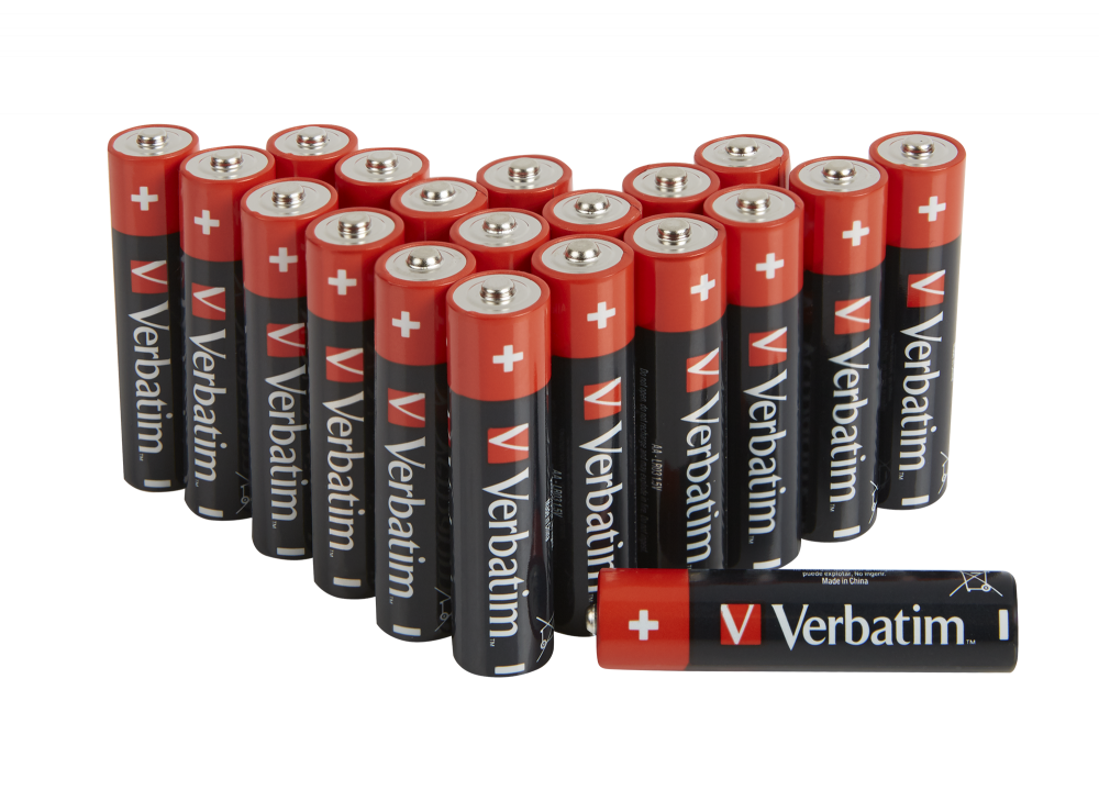 Verbatim ALKALINE BATTERY AA 20 PACK (HANGCARD))