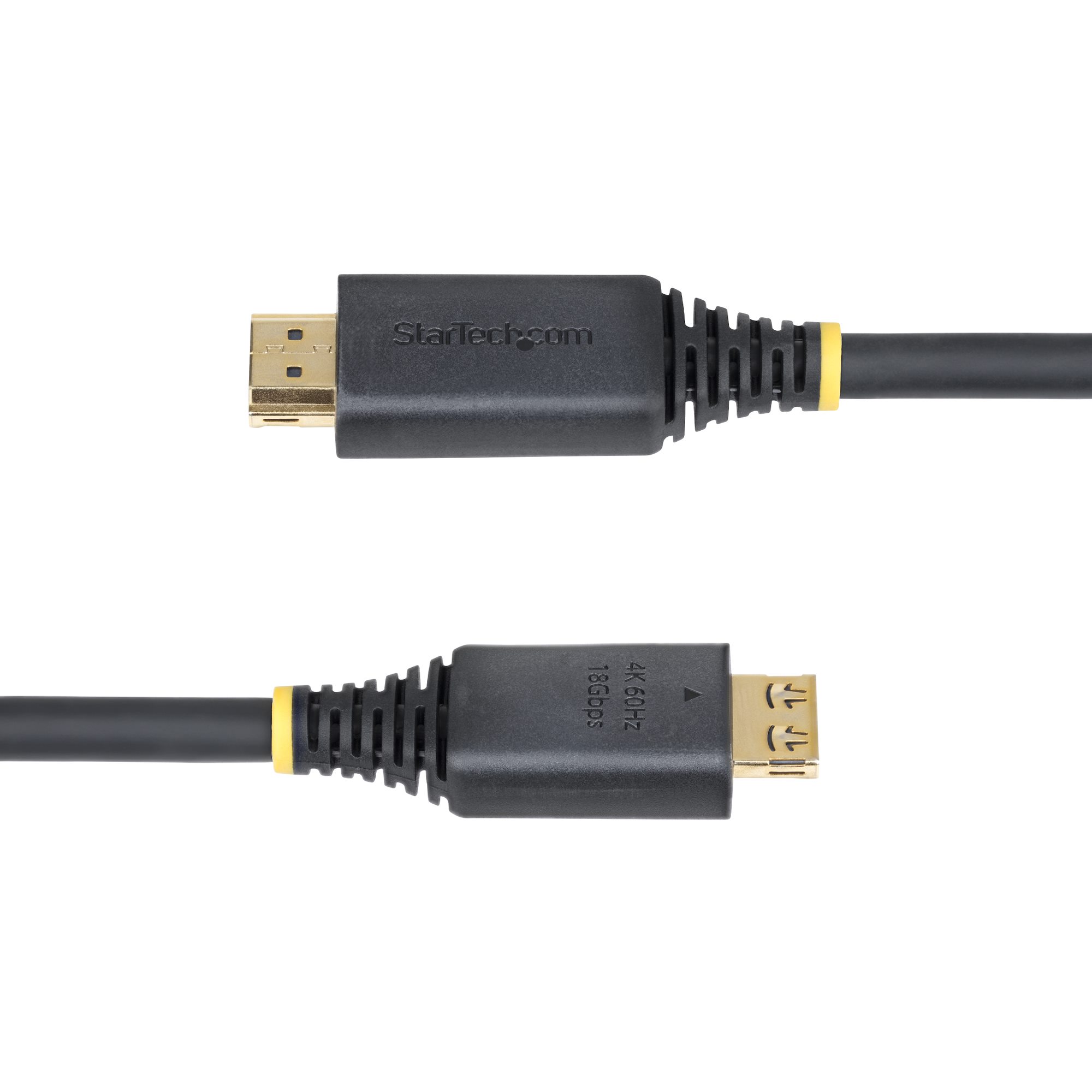 STARTECH.COM 4,5m High Speed HDMI-Kabel mit Griff-Steckern 4K 60Hz/1440p 144Hz 18 Gbps UHD HDMI 2.0 Arc Kabel TPE-Mantel