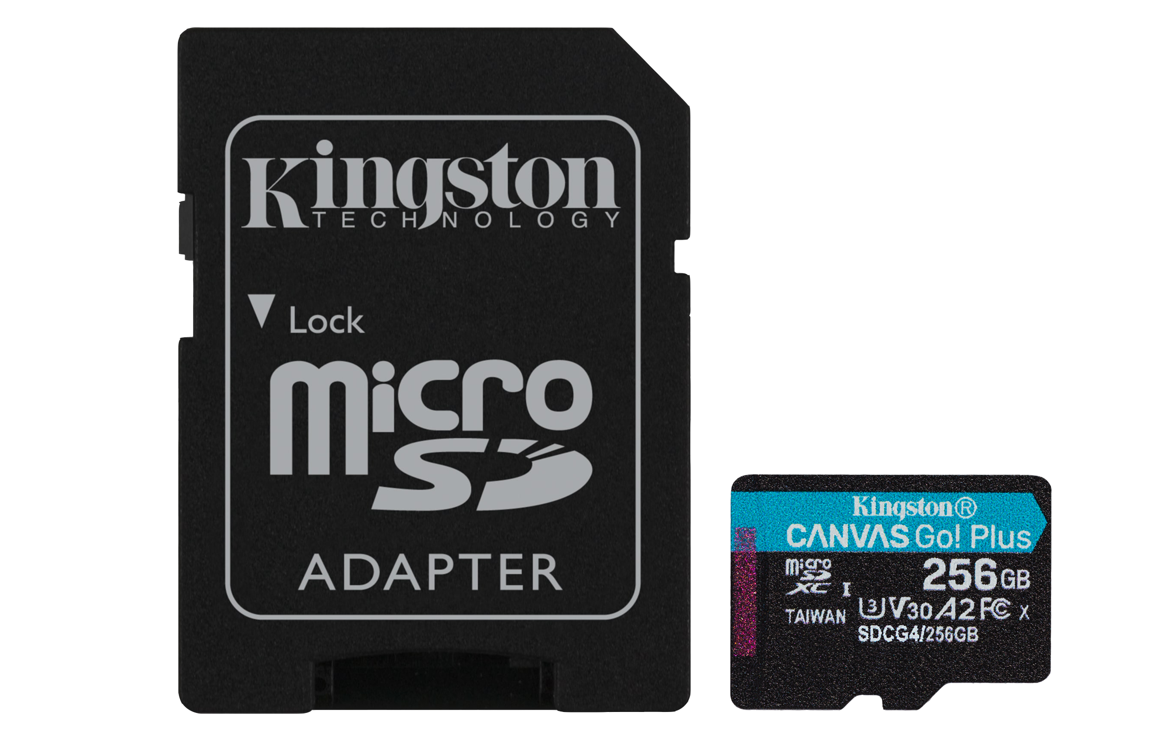 SD MicroSD Card 256GB Kingston SDXC Canvas Go Plus retail