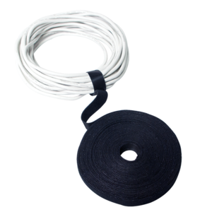 LogiLink Kabelbinder Klettband 10m schwarz