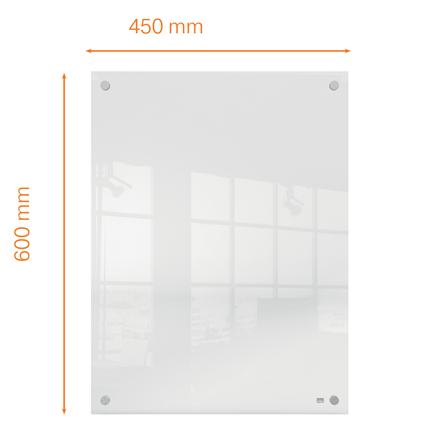 nobo Acrylglas-Schreibtafel 60,0 x 45,0 cm transparent