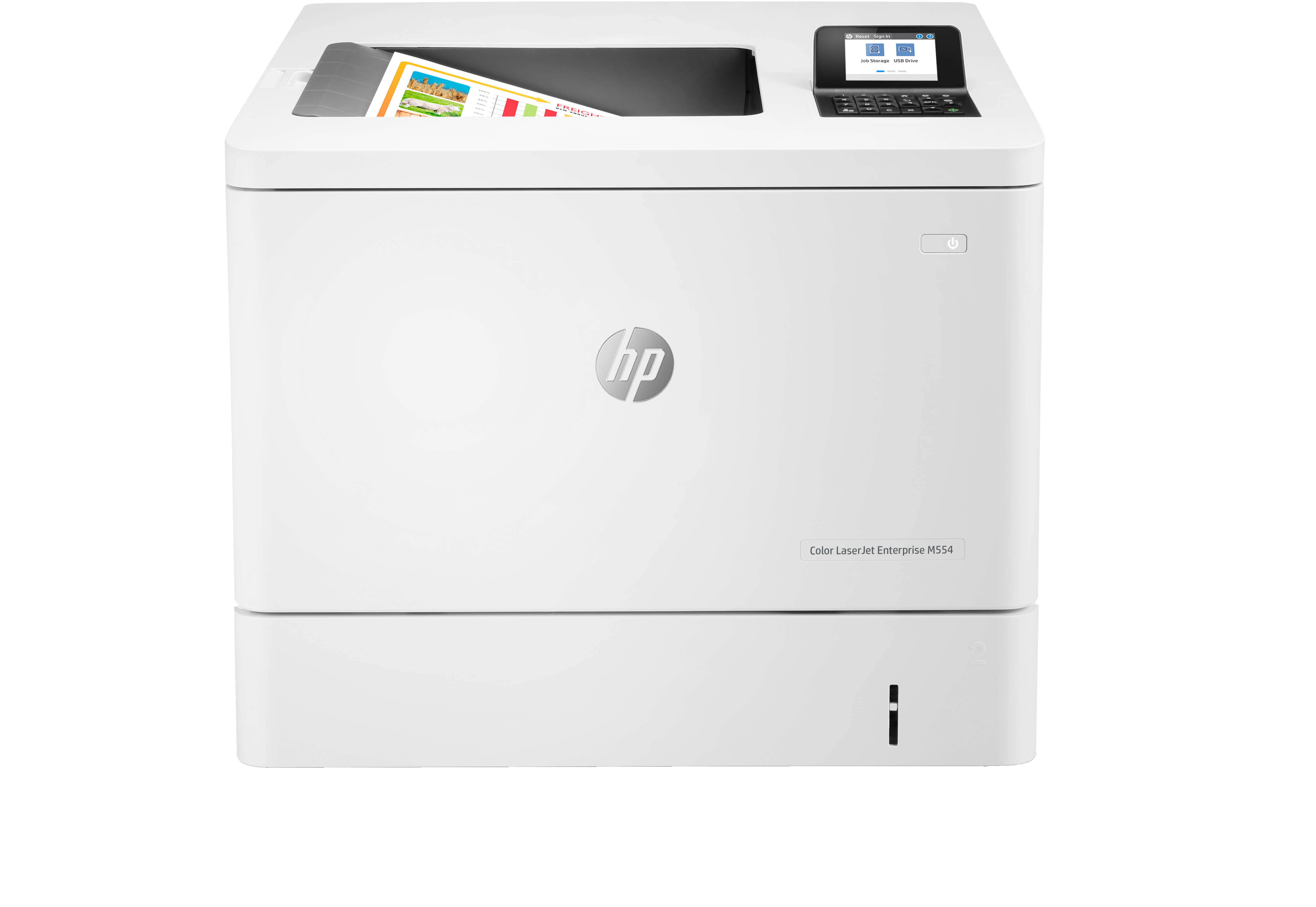 HP Color LaserJet Enterprise M554dn Farb-Laserdrucker weiß