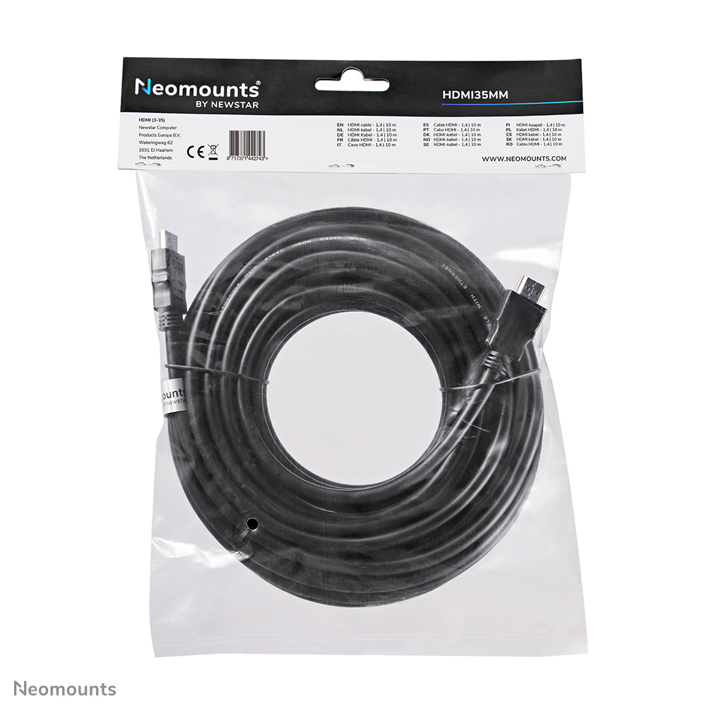NEOMOUNTS HDMI 1.3 cable High speed HDMI 19 pins M-M 10 meter