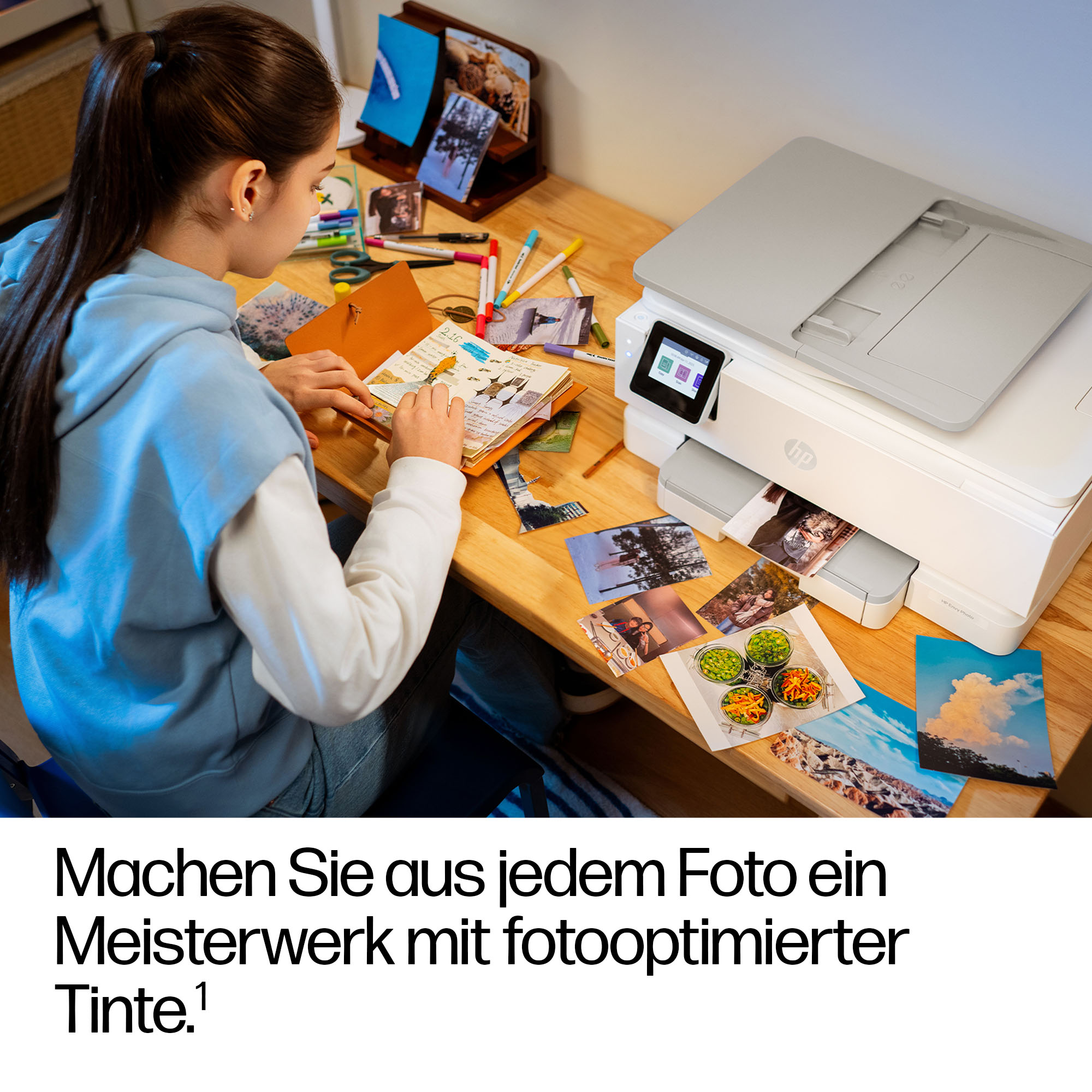 HP Envy Photo 7930 All-in-One 3 in 1 Tintenstrahl-Multifunktionsdrucker weiß, HP Instant Ink-fähig