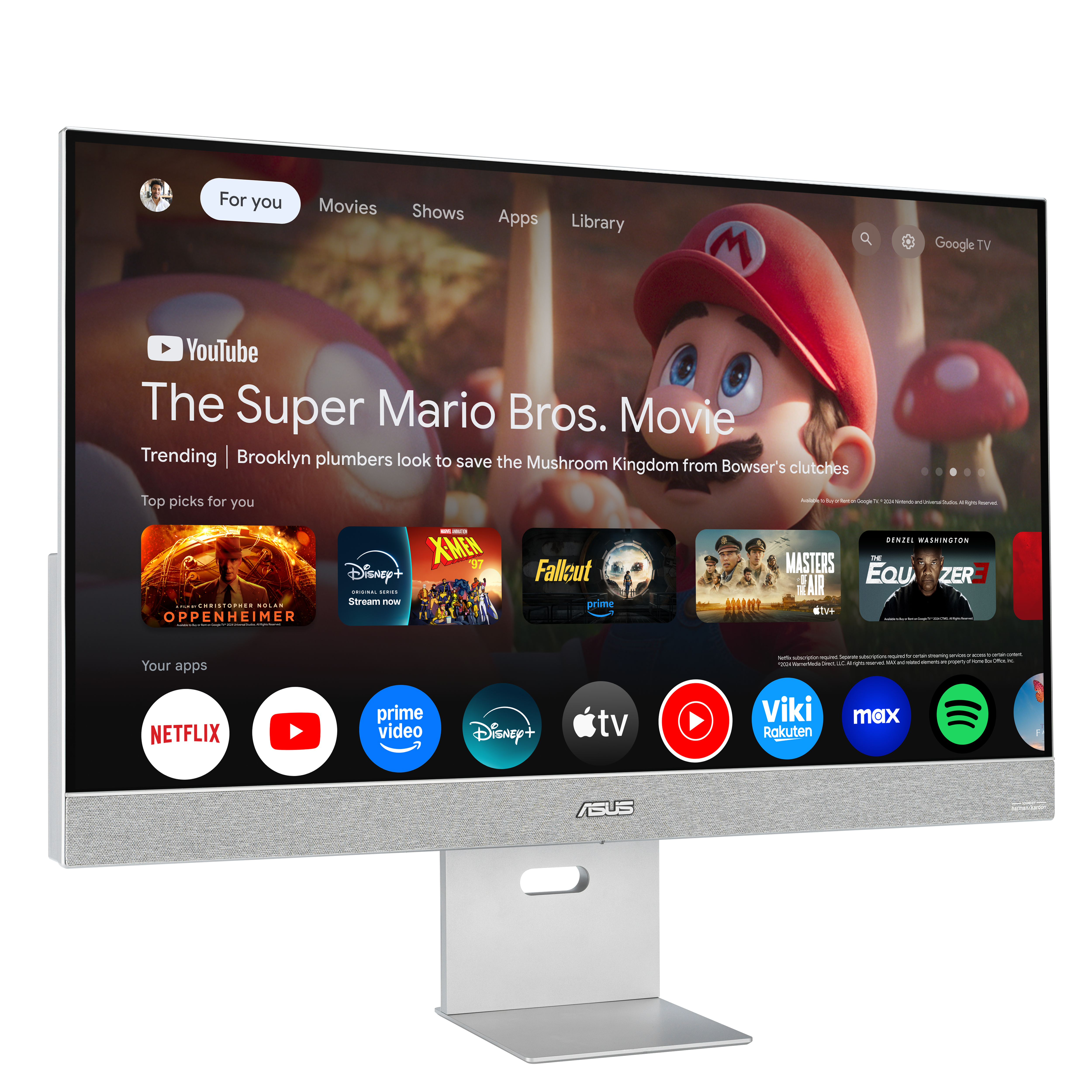 ASUS ZenScreen Smart MS32UC 80,01cm 31,5Zoll IPS WLED UHD 16:9 60Hz 350cd/m2 5ms HDMI DP USB-C DP USB Hub: 2xUSB-A 2 2x5W Speakers