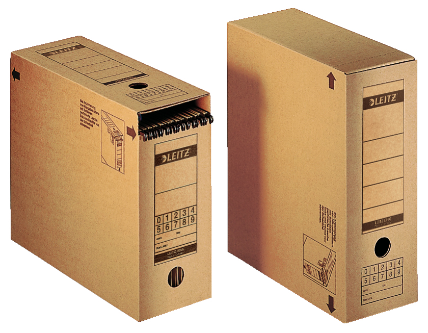 LEITZ Archivboxen braun 12,0 x 32,5 x 27,5 cm, 10 St.