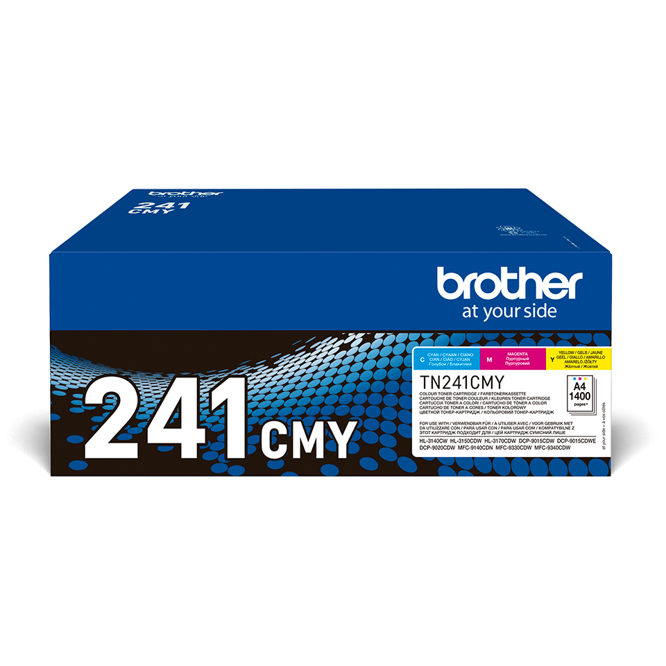 TN-241CMY TONER MULTIPACK 1400P 70CDW/MFC9140CDN/9330CDW/40CDW
