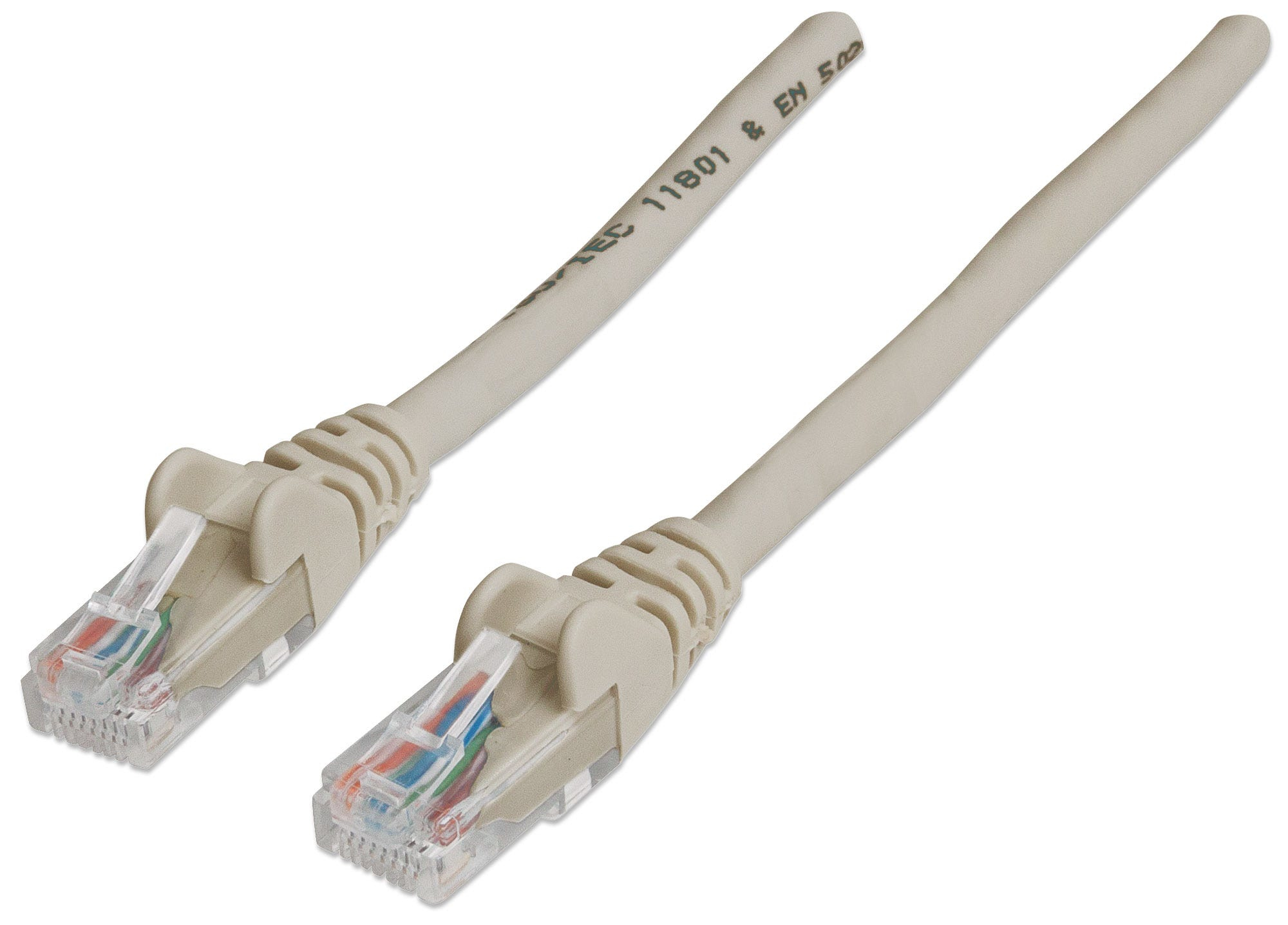 INTELLINET Patchkabel RJ45 U/UTP Cat6 20m Hebelschutz grau