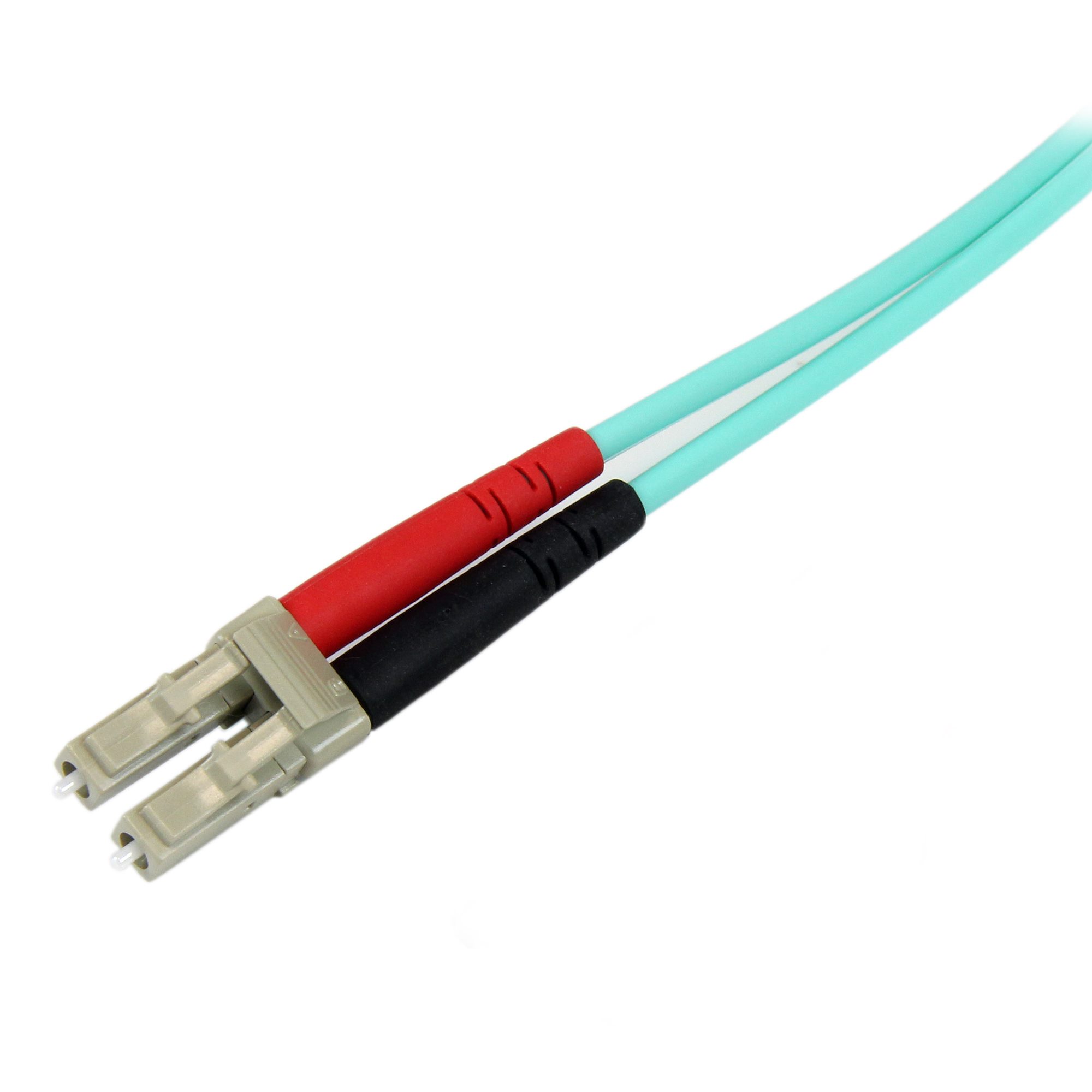 2M AQUA FIBER PATCH CABLE .