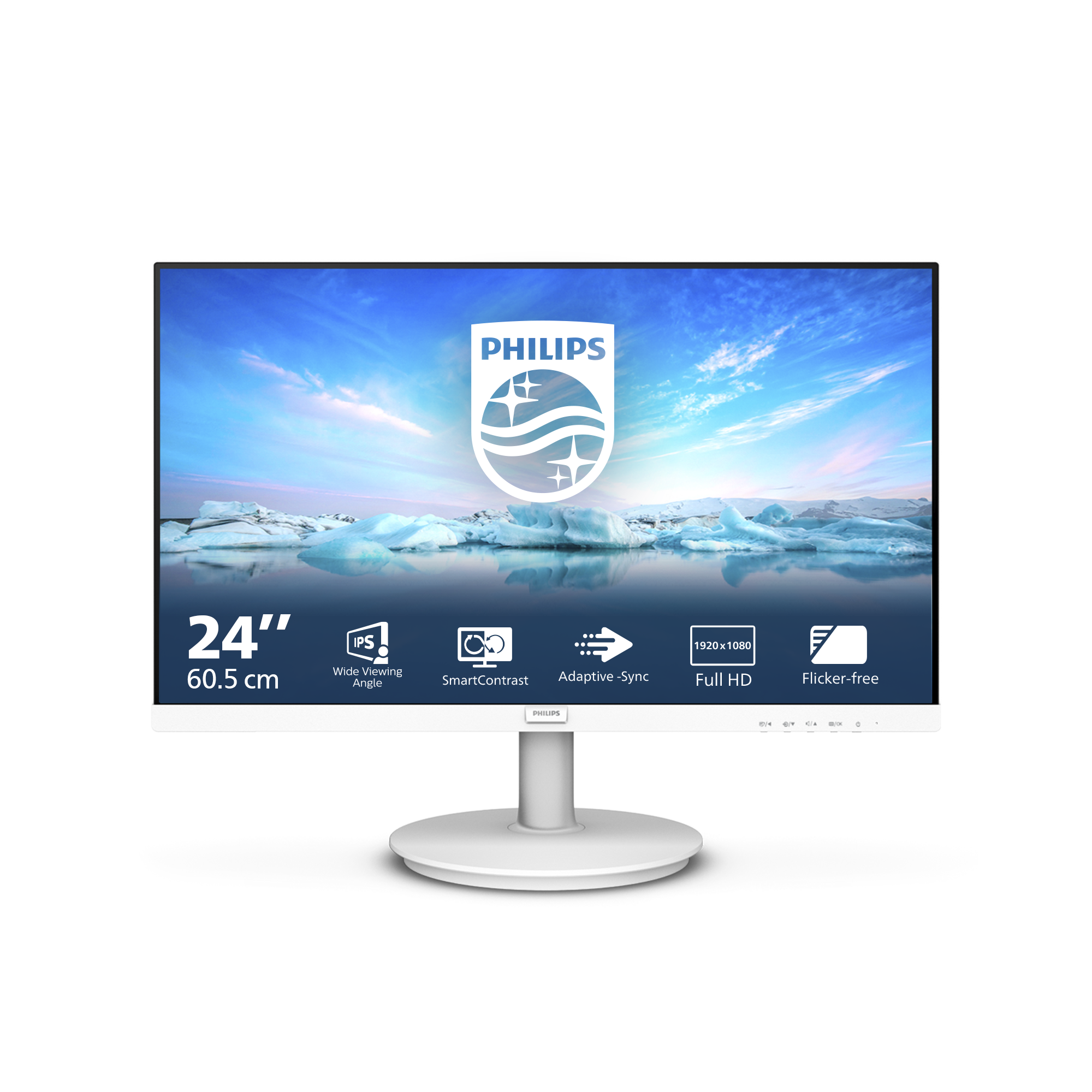 Philips 60,5cm (23,8) 241V8AW 16:09 HDMI IPS 100Hz white retail