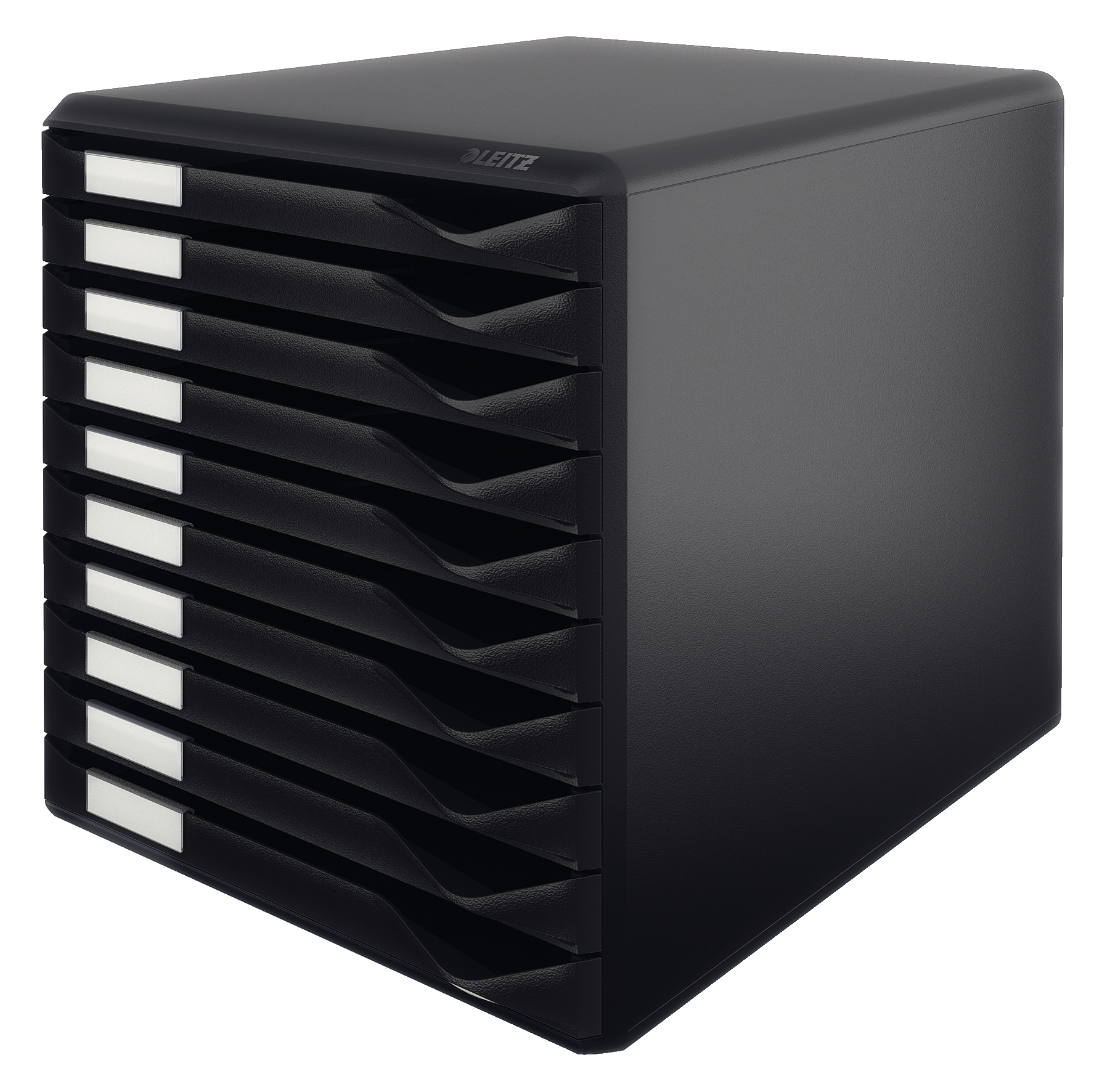 LEITZ Schubladenbox Formular-Set schwarz 52940095, DIN A4 mit 10 Schubladen, 1 St.