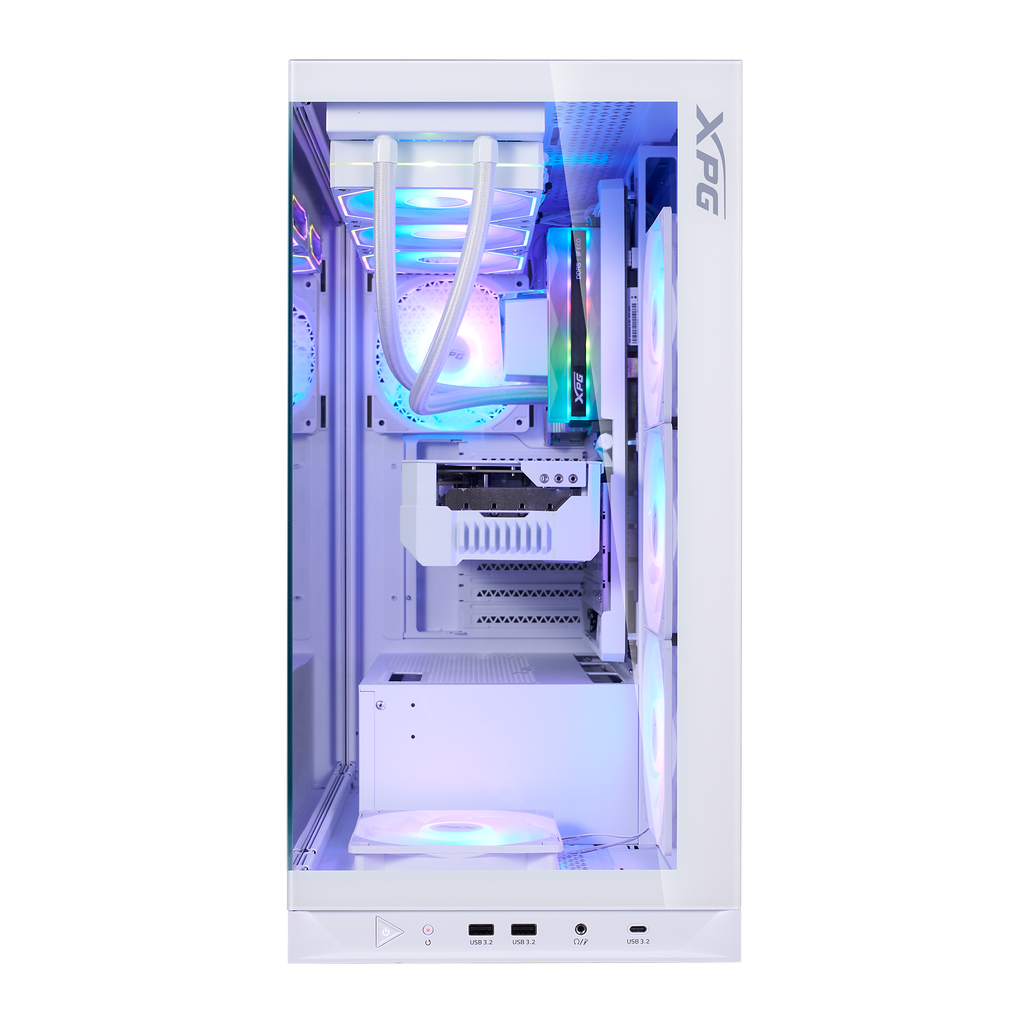 Geh XPG INVADER X BTF (ATX) Midi Tower weiß retail