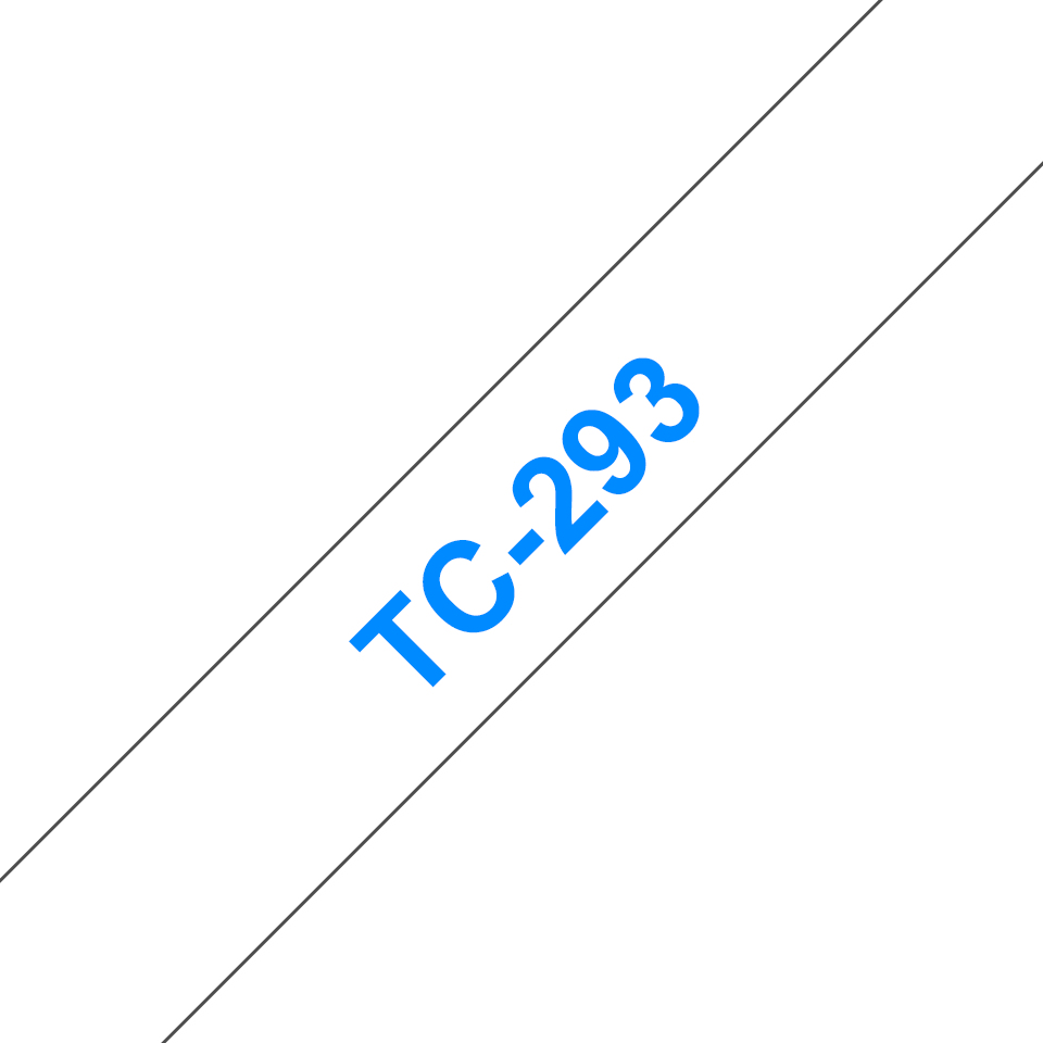 brother Schriftband TC-293 TC293, 9 mm, blau auf weiß, 1 St.