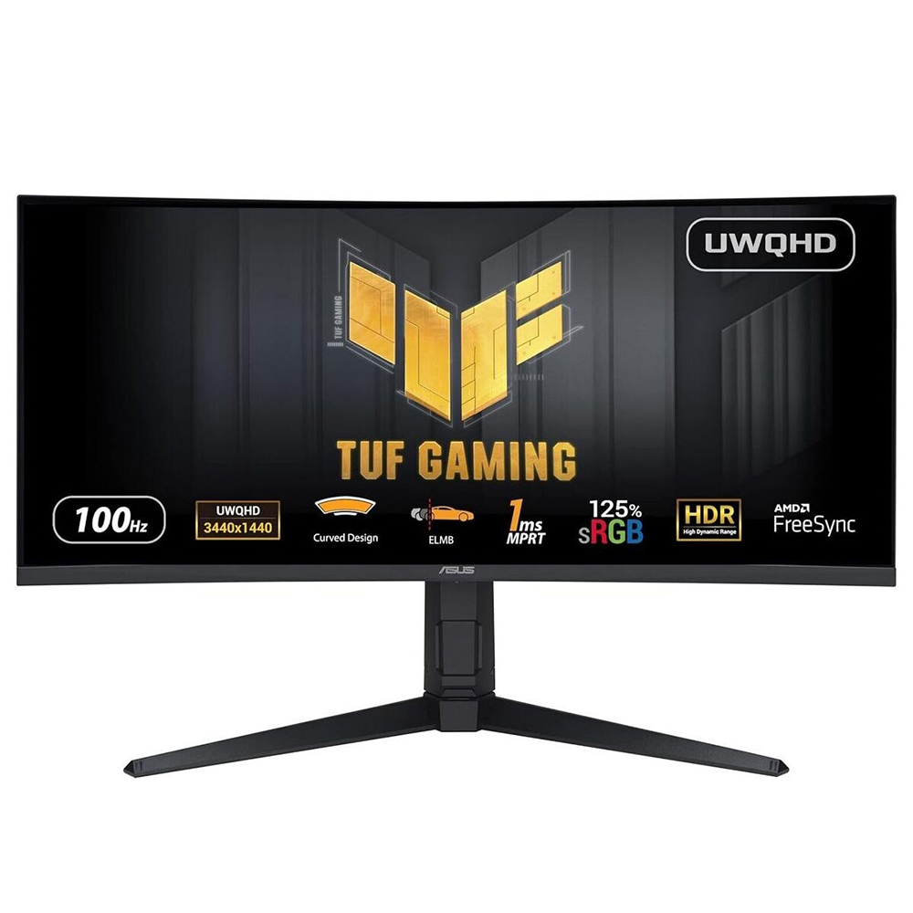 ASUS TUF Gaming VG34VQEL1A 86,36cm 34Zoll UWQHD Curved Monitor 100Hz 1ms MPRT FreeSync HDR 10 VA Panel 21:9 3440x1440 DP HDMI USB