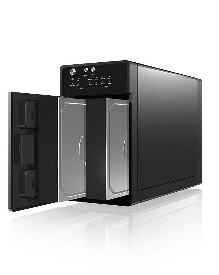 Geh. IcyBox USB 3.0/eSata 2x3,5 SATAI-III RAID